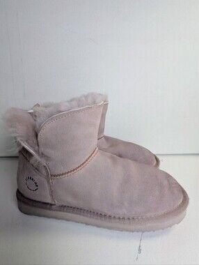 Fireside by Dearfoams Dusty Pink Size 5 Women’s Low Foldover Bootie WaterResist